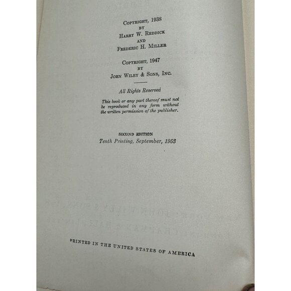 Advanced Mathematics for engineer by H.E. Reddick hardcover book 2nd READ - Picture 7 of 10